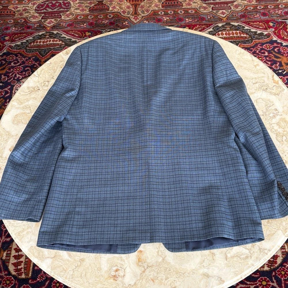 Ralph Lauren “Lauren” Classic Blue Check Blazer – Tailored Sport Coat - Picture 8 of 10